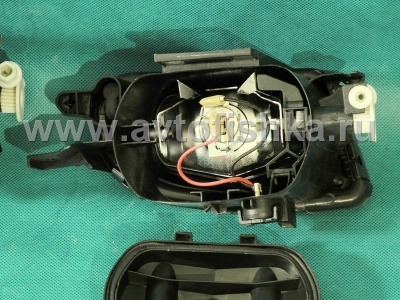 Mercedes W210, R129, R170 SLK, W208, W202 передние противотуманные прозрачные фары, комплект 2 шт.