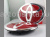 Toyota Wish (06-) оригинальные красные эмблемы на капот и заднюю крышку багажника, комплект 2 шт.
